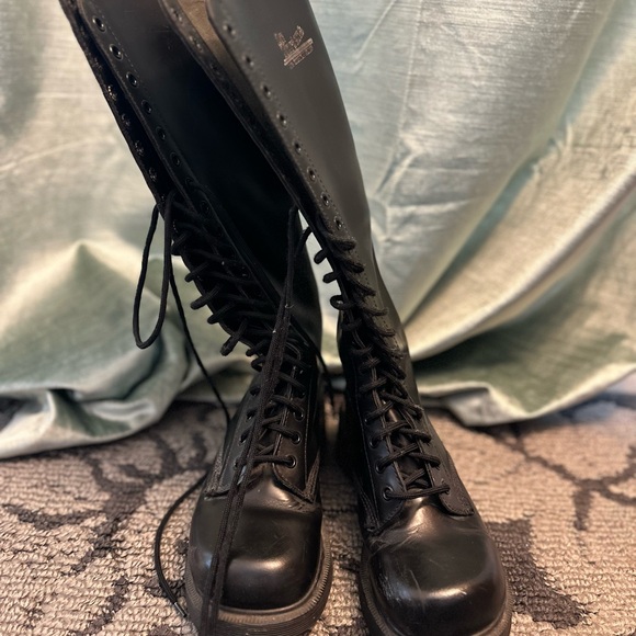 Dr. Martens Leather Combat Boots - Picture 7 of 7